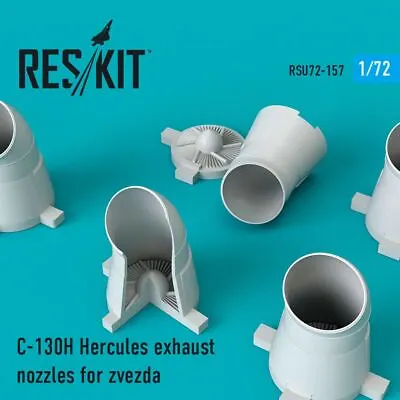 1/72 Reskit C-130H Hercules Exhaust Nozzles For Zvezda Kit (1/72) • $10.71