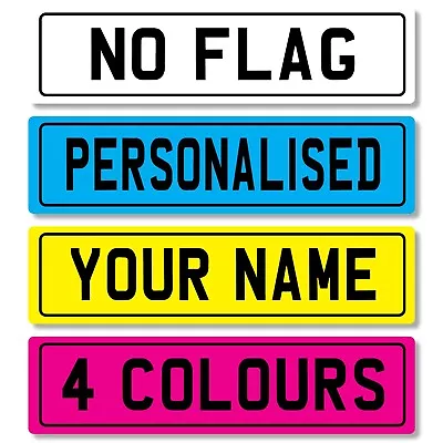 Personalised Number Plate Novelty METAL Car Registration Sign Plaque Custom • £23.99