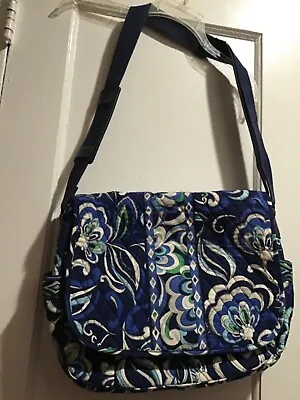 Vera Bradley Mediterranean Blue Messenger Bag EUC • $10.99