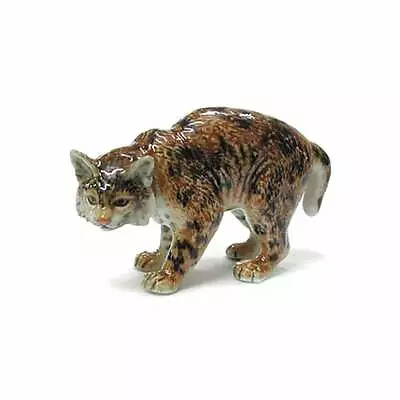 Northern Rose - Bobcat Home Decor Animal - Miniature Porcelain Figurine • $14.99