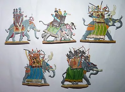 5 3 1/2  Zinnfiguren War Elephants Painted Flats Germany. • $225