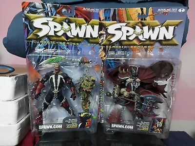 2 McFarlane Spawn Series 20 MEDIEVAL SPAWN III +  VI  Figures Bloody Versions • $80.95