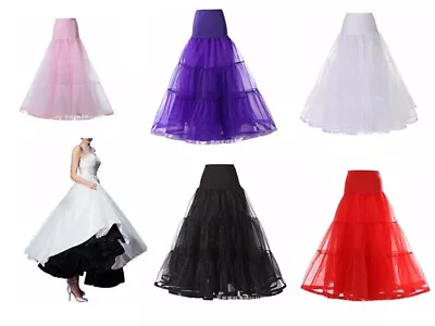 A-swing Wedding Dress Hoopless Net Petticoat Girl Dance Tutu Fancy Underskirt  • £19.19