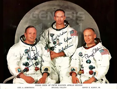 Apollo 11 8.5x11 Nasa Aldrin/armstrong/collins Original Signed Photo Reprint • $9.95