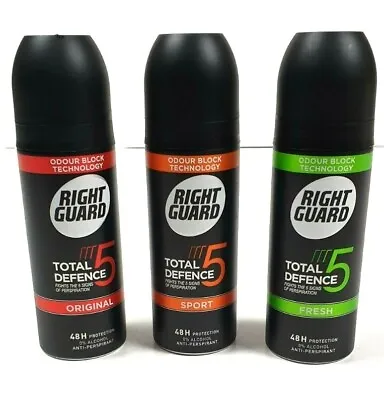 £1.80 • Buy Mens RIGHT GUARD Alcohol Free Anti Perspirant Body Deodorant Spray Scented
