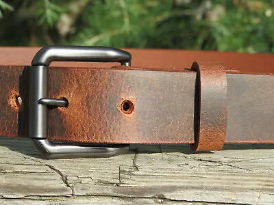 New Leather Belt Handmade Belt 1.5 Inch Width Full Grain Water Buffalo Leather • $40