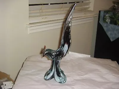 Vintage Murano? Style Italian Art Glass Bird Sculpture 14  • $40