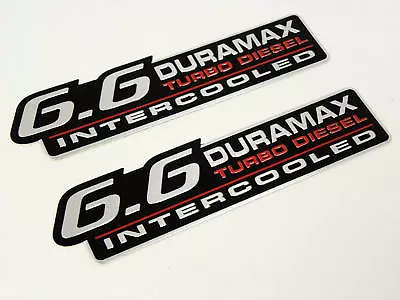 2 Chevy Silverado 6.6l Duramax Diesel Engine Emblems  • $12.88