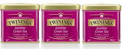 Twinings Green Tea With Jasmine Loose Tea In Tin 3.53oz 100g X 3 • $57.74
