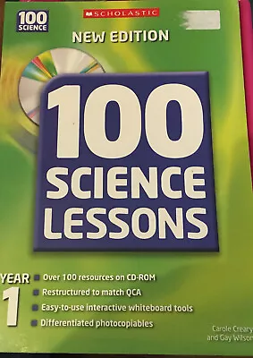 100 Science Lessons. Year 1 With Cd  TEACHER BOOK • £4.99