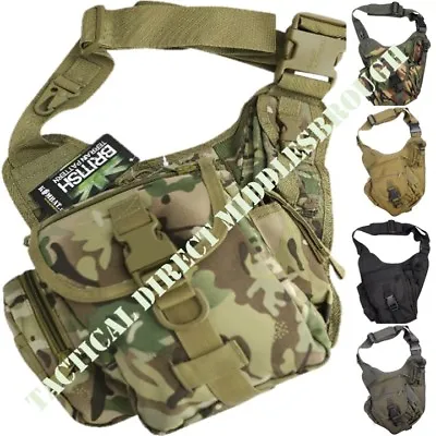 Tactical 7l Shoulder Bag Army Btp Mtp Dpm Camo Mens Travel Docs Money Holder • £24.99