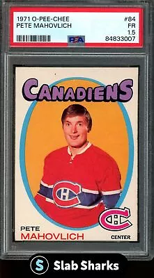 1971 O-pee-chee Pete Mahovlich #84 Psa 1.5 • $0.73