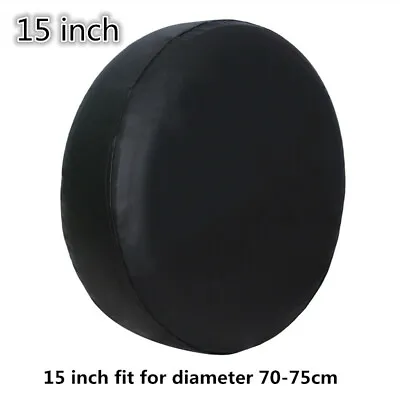 15 Inch Φ70~75cm SUV Spare Tire Tyre Cover Black Wheel Black Covers Protector  • $23.95