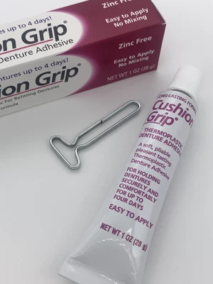 $11.99 • Buy NEW Cushion Grip Tru-Stay Denture Adhesive Cream 1 Oz FREE SHIPPING