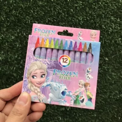 $9.95 • Buy Disney Frozen Spiderman Cars Pack Of 12x Mini Crayons Loot Bag Party Favours