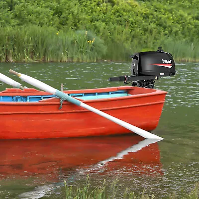 Heavy Duty Outboard Boat Motor 3.5 HP Water Cooled 2-Stroke Boat Engine W/ CDI • $252
