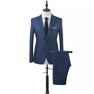 Men's Formal Blazer Jacket Coat Pants Slim Business Suit Tuxedos Party Wedding • $29.95