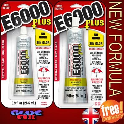 £10.25 • Buy E6000 Plus Glue Multi-purpose 26.6ml Or 56.1ml Rhinestone Gem Craft 