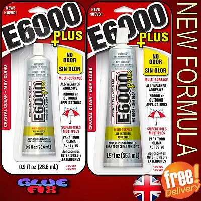 £1.25 • Buy E6000 Plus Glue Multi-purpose 26.6ml Or 56.1ml Rhinestone Gem Craft Uk