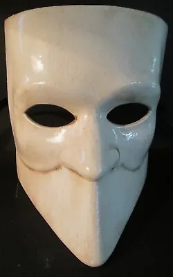 Casanova Handmade In Italy  Iconic Papier Mache Mask Matt White. • £18.99