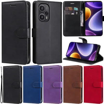 Slim Wallet Flip Case Cover For Xiaomi Poco F5 Redmi A1+ 12C 10C Note 12S 12 Pro • $14.29