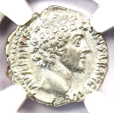 Marcus Aurelius AR Denarius Silver Roman Coin 139-161 AD - Certified NGC AU • $660.25