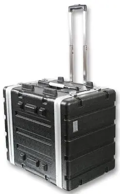 Pulse 19  Rack ABS Flight Case With Trolley Handle And Wheels 8U • £160