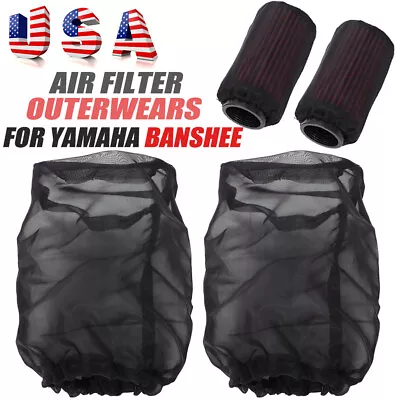 Pair For Yamaha Banshee 350 Stock Style Pods K+n Style Air Filter Outerwears Us • $13.99