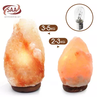 Himalayan Salt Lamp Natural Pink Crystal Rock Shape Night Light 2-5 Kg AU POST • $24.67