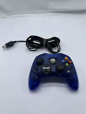 Original Xbox Microsoft LIMITED EDITION Translucent Blue Controller S ⭐TRACKED⭐ • $53.95