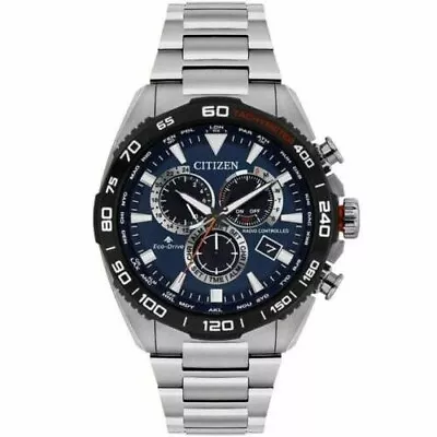 CITIZEN CB5034-58L Men's Eco-Drive Radio Controlled A.T. Chronograph Stainless • $209.99