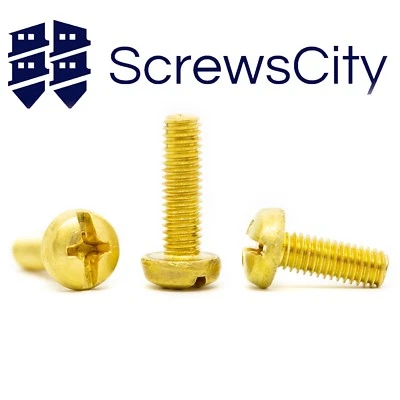 £77.58 • Buy Brass Phillips Pan Head Machine Screws Din 7985 M3 M4 M5 M6 Phillips Head