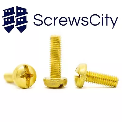 Brass Phillips Pan Head Machine Screws Din 7985 M3 M4 M5 M6 Phillips Head • £2.10