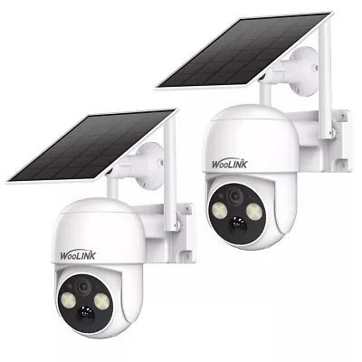 2Pack 1080P Wireless Solar Camera PTZ WiFi Surveillance Security Camera CCTV • $95.99