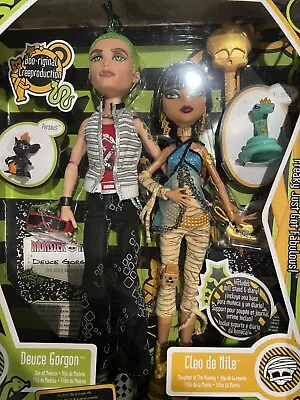 2024 Monster High Cleo De Nile Deuce Gorgon Boo-riginal Creeproduction Doll Set • $64