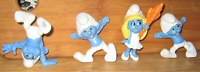 2013 Peyo McDonalds Smurf Toy Figures - Hefty Clumsy & Smurfette • $8