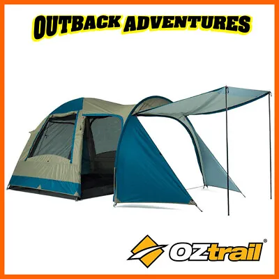 $129 • Buy Oztrail Tasman 4v Plus Dome Tent Family Camping 4 Person Hiking Camp New Updated