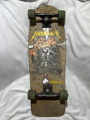 1991 ZORLAC Metallica Pushead Skateboard VERY RARE Model • $350