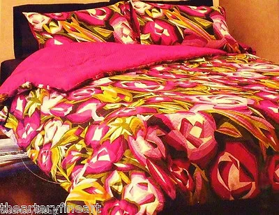 MISSONI X Target 'Large Floral' Full/Queen Duvet Cover & Shams Set Fuchsia *NWT* • $175