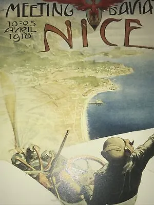 Meeting D'Aviation Nice - Airplane Poster - 16.5” X 11.75” - Aviation Art Print • $14.40
