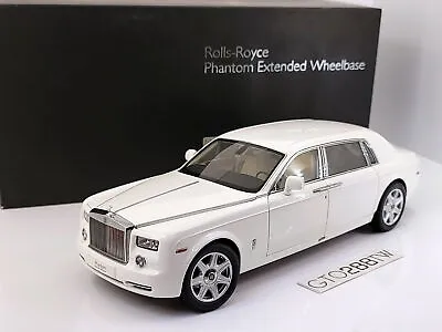 Kyosho 1:18 Rolls-Royce Phantom EWB Extended(English White/Gold Stripes) 08841EW • $349.95