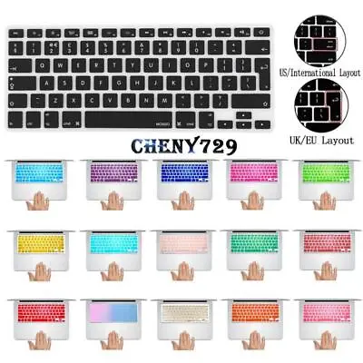 £3.49 • Buy UK / USA Layout Silicon Rubber Keyboard Cover For Apple Macbook Air Pro Retina