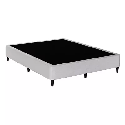 Artiss Bed Frame Queen Size Mattress Base Metal Platform Fabric Grey MASON • $188.95