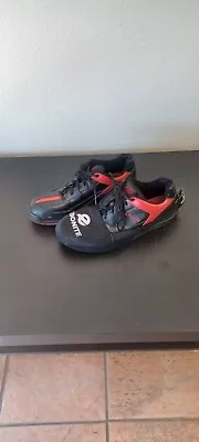 Dexter Ricky III Bowling Shoes Ladies Size 10 M SLIDE RITE Black And Red • $30