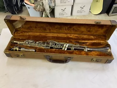 1920’s Metal Noblet France Clarinet Serial #4446 Great Condition / With Case • $384.75