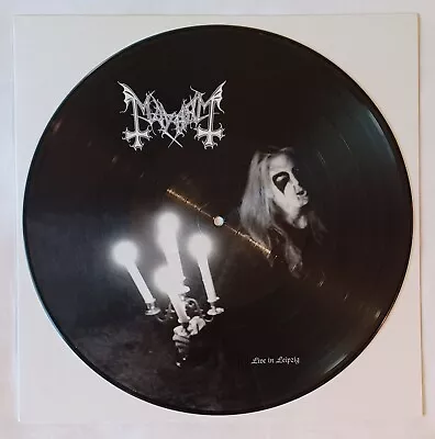 MAYHEM Live In Leipzig LP Vinyl Ltd Ed Picture Disc 1997 Avant Garde Black Metal • $99.99