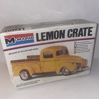 MONOGRAM LEMON CRATE TRUCK 1:24 MODEL CAR KIT  1980 VINTAGE Sealed • $75