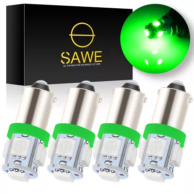 4 X SAWE Green T11 BA9S T4W H6W 1895 57 5-SMD LED Light Bulb Lamp For Dome Map • $7.96