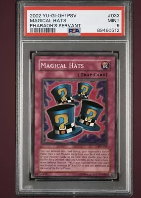 Magical Hats PSV-033 Super Rare Edition Yugioh PSA 9 MINT • $25