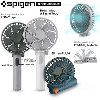$39.99 • Buy SPIGEN USB-C Portable Hand Held Desk Cooler Foldable Rechargeable Quiet Mini Fan